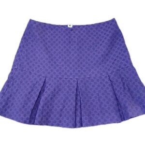 Sail To Sable Blue Pleated Short Skirt Size 10
